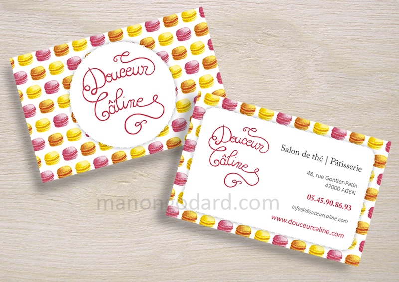 Carte de visite pâtisserie - salon de thé