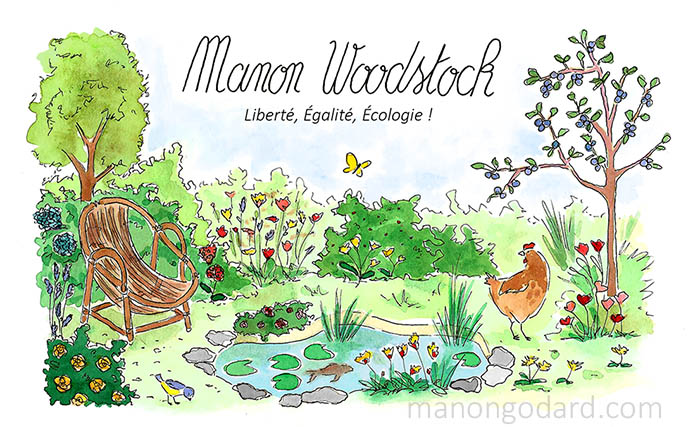 Bannière - illustration pour blog nature/ecologie/zero déchet