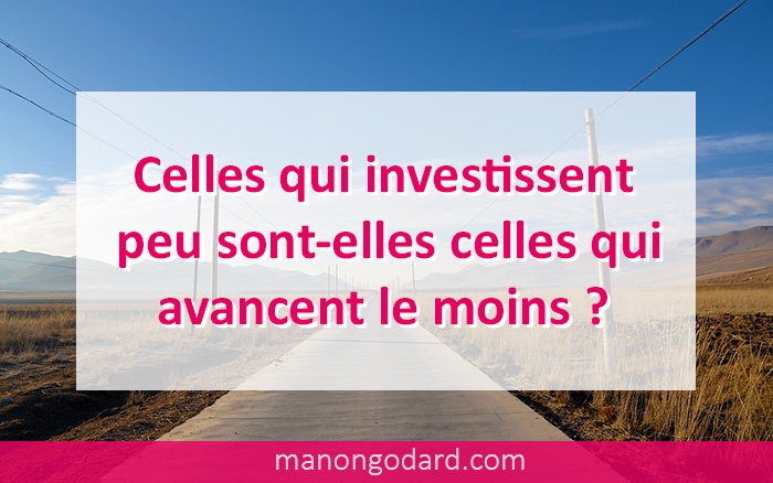 Celles qui investissent peu sont-elles celles qui avancent le moins ?