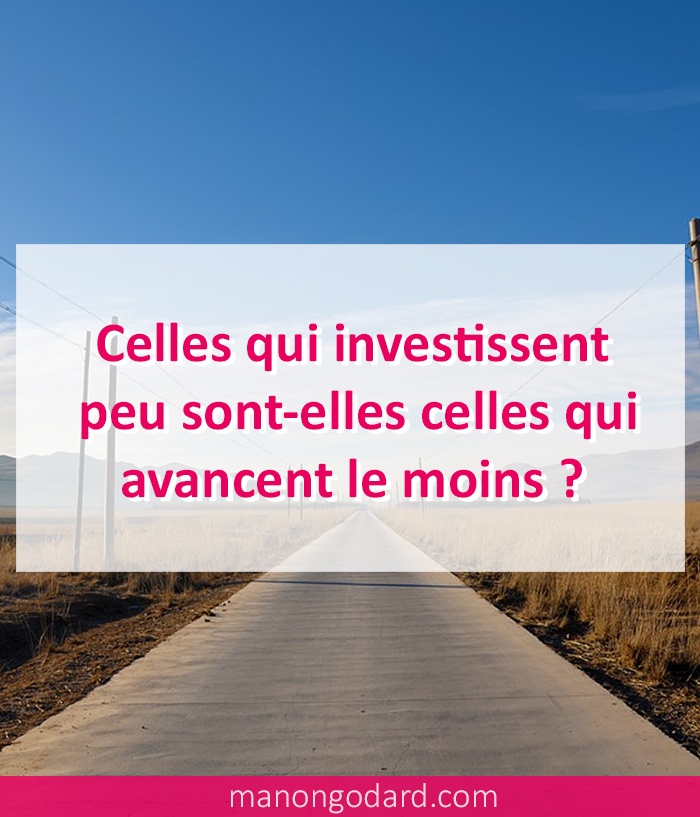 Celles qui investissent peu sont-elles celles qui avancent le moins ?