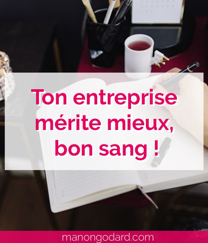 "Ton entreprise mérite mieux, bon sang !" par Manon Godard