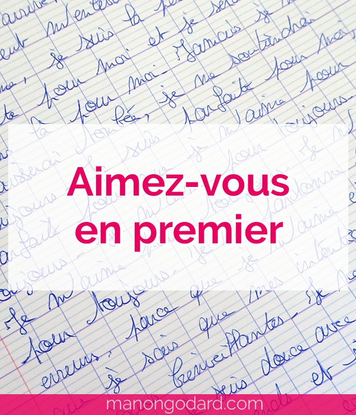 "Aimez-vous en premier" par Manon Godard