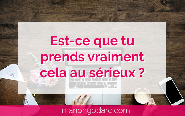 "Est-ce que tu prends vraiment cela au sérieux ?" par Manon Godard