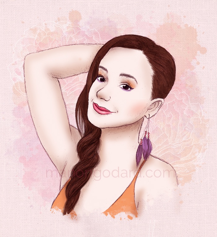 Portrait de la blogueuse et youtubeuse "A Bowl Of Glitter" par Manon Godard