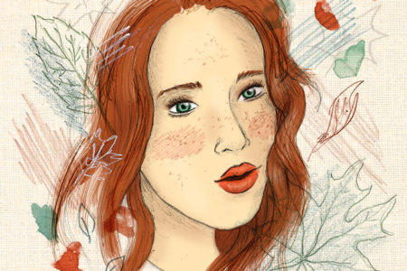 "Sienna", illustration d'automne par Manon Godard